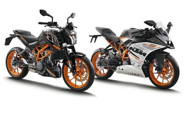 Nova KTM Duke 250 e RC 250 2015