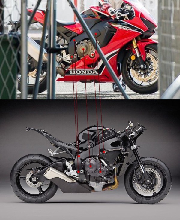 Honda  CBR 1000RR 2017 Comparação