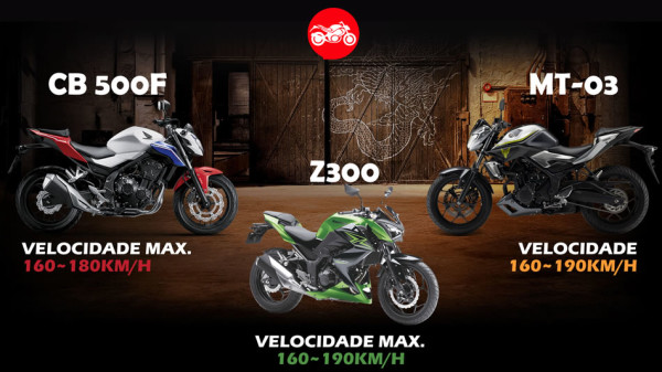 MT-03 ou CB 500F Comparativo Especificações Técnicas