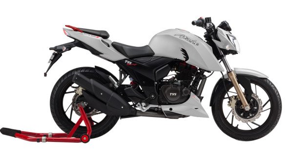 Dafra Apache RTR 200 Brasil Branca Lateral