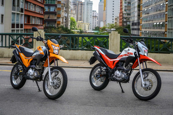Nova Honda Bros 160 2019 Preço (Laranja e Branca)