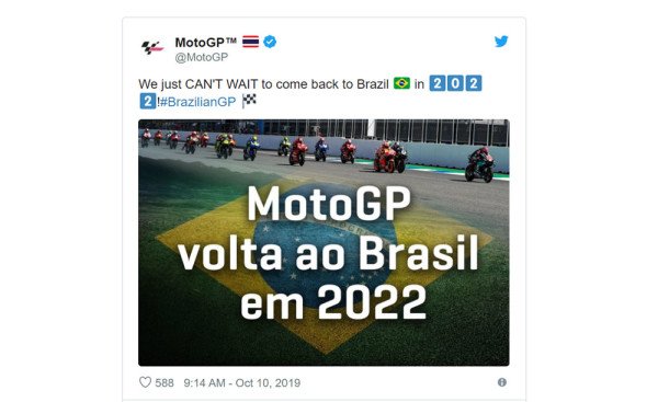MotoGP no Brasil em 2022 confirmado