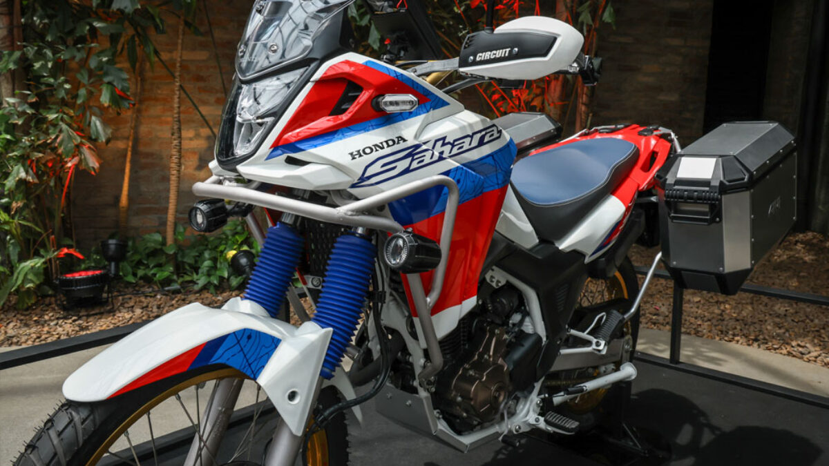 Honda mostra Sahara 300 conceito mini Africa Twin Motorede