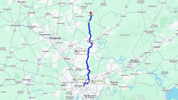 Viajar de moto sozinho para Socorro SP