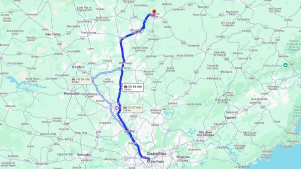 Viajar de moto sozinho para Poços de Caldas MG